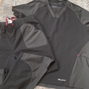 FIGS scrub XS Disney Collection.Top and Bottom